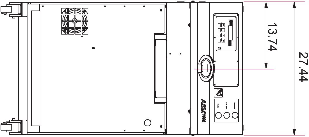 Габаритные размеры ASM 1002, вид 2