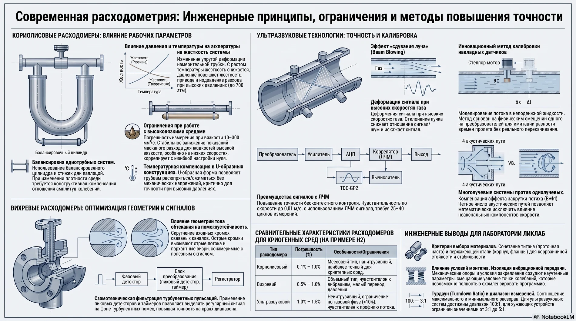 Современная расходометрия: кориолисовые, ультразвуковые и вихревые расходомеры