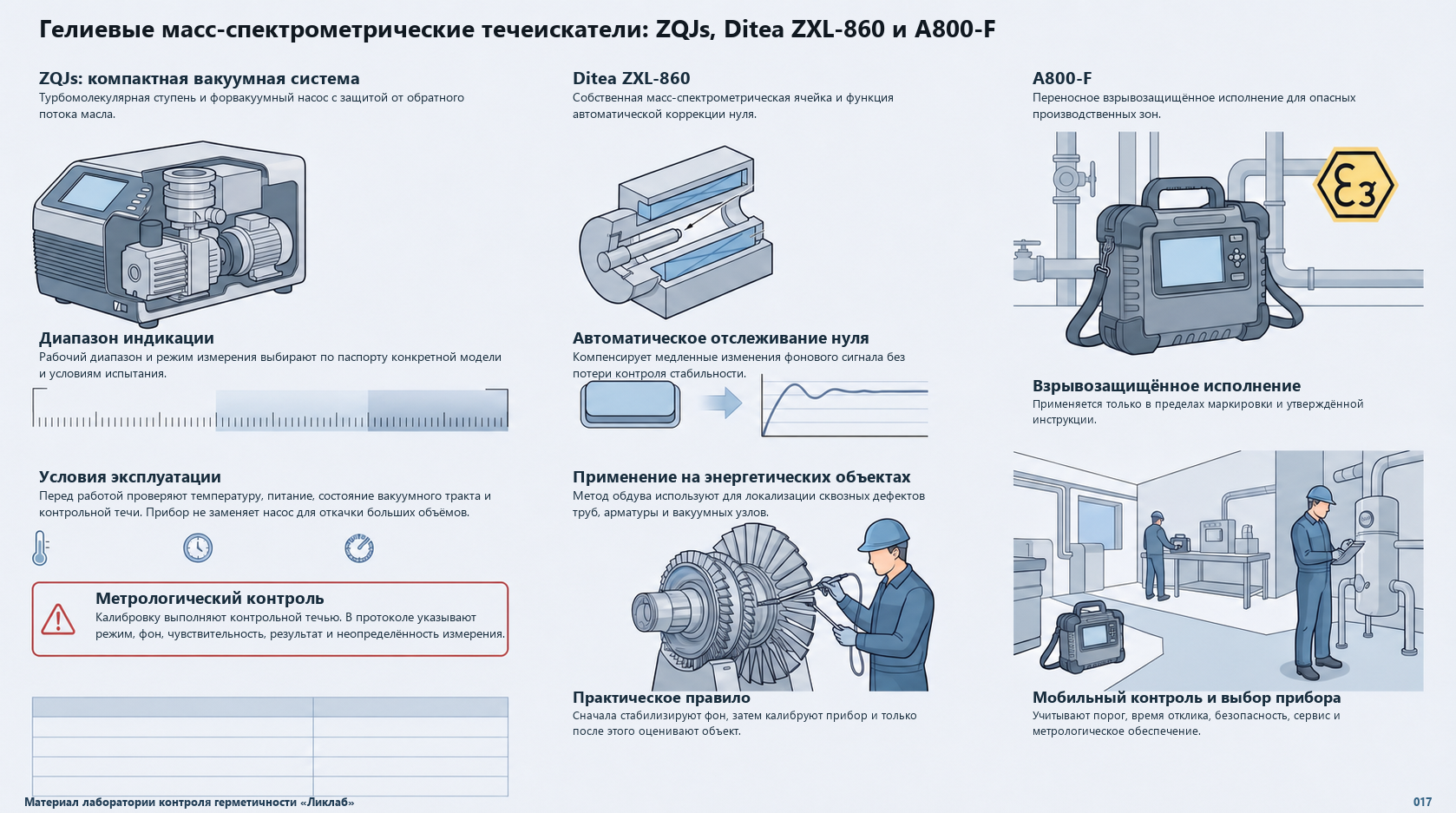 Гелиевые течеискатели ZQJs, Ditea ZXL-860 и A800-F Гелиевые течеискатели ZQJs, Ditea ZXL-860 и A800-F
