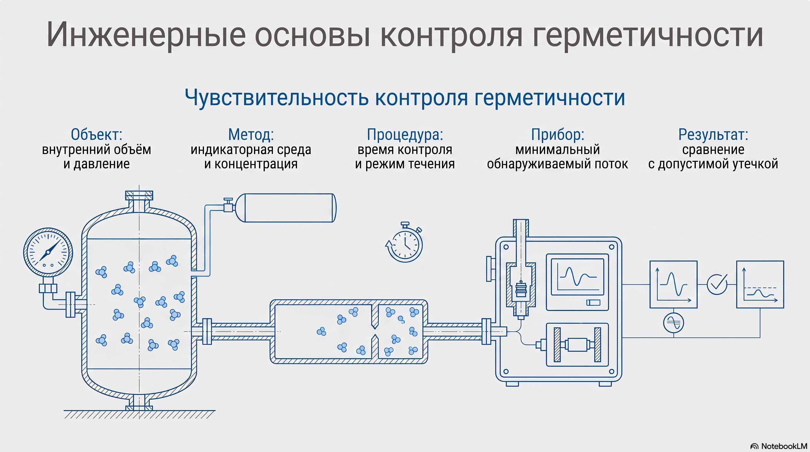 Чувствительность контроля герметичности: почему паспортного предела течеискателя недостаточно — новости LeakLab Фото: Чувствительность контроля герметичности: почему паспортного предела течеискателя недостаточно
