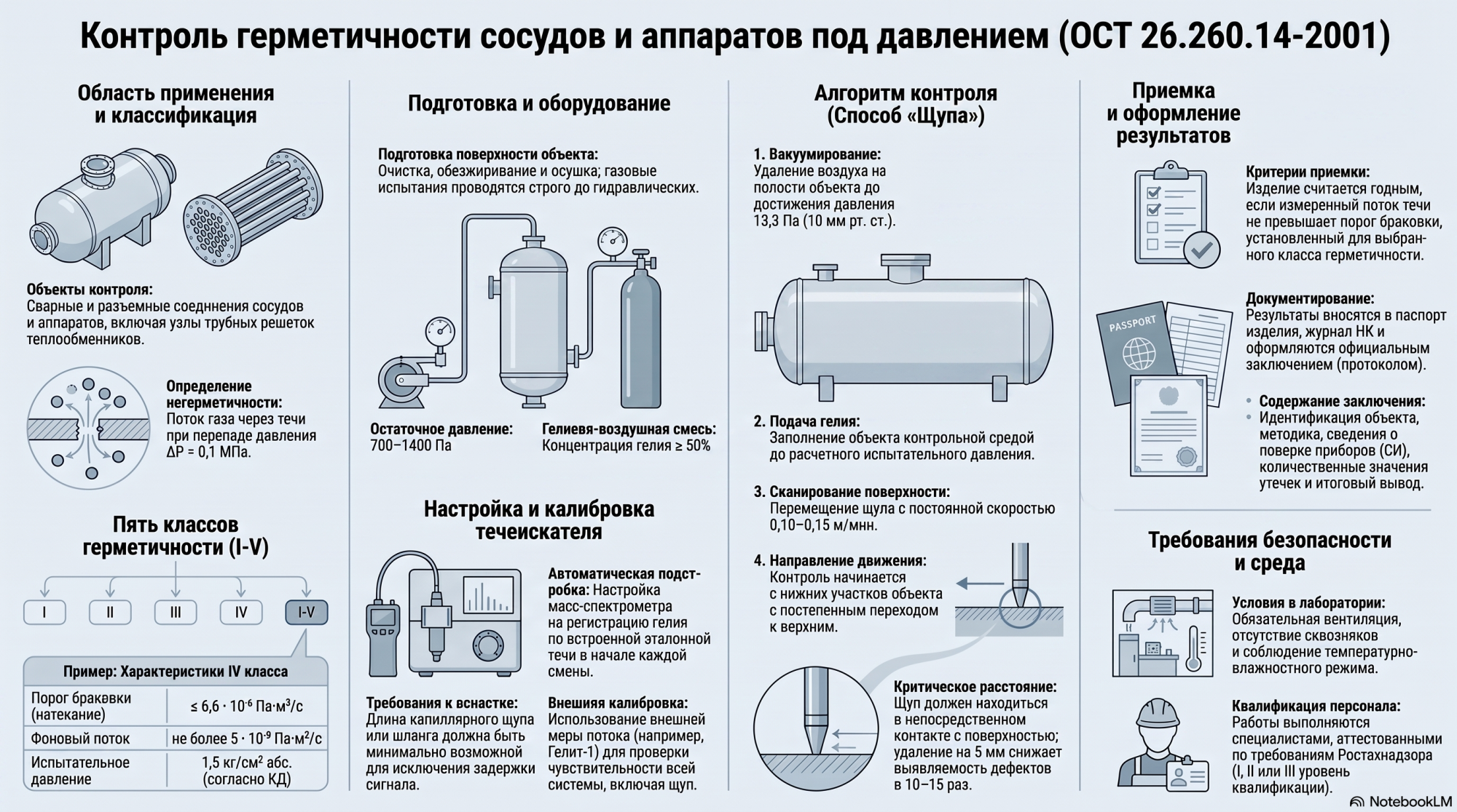 Испытания на герметичность по ОСТ 26.260.14-2001. Сосуды и аппараты, работающие под давлением — новости LeakLab Фото: Испытания на герметичность по ОСТ 26.260.14-2001. Сосуды и аппараты, работающие под давлением