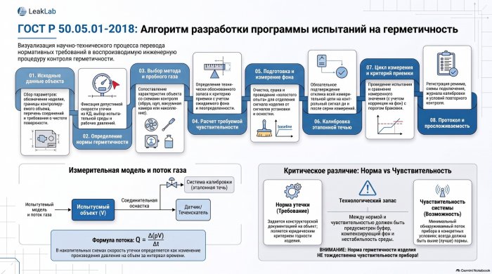 ГОСТ Р 50.05.01-2018: как разработать программу испытаний на герметичность