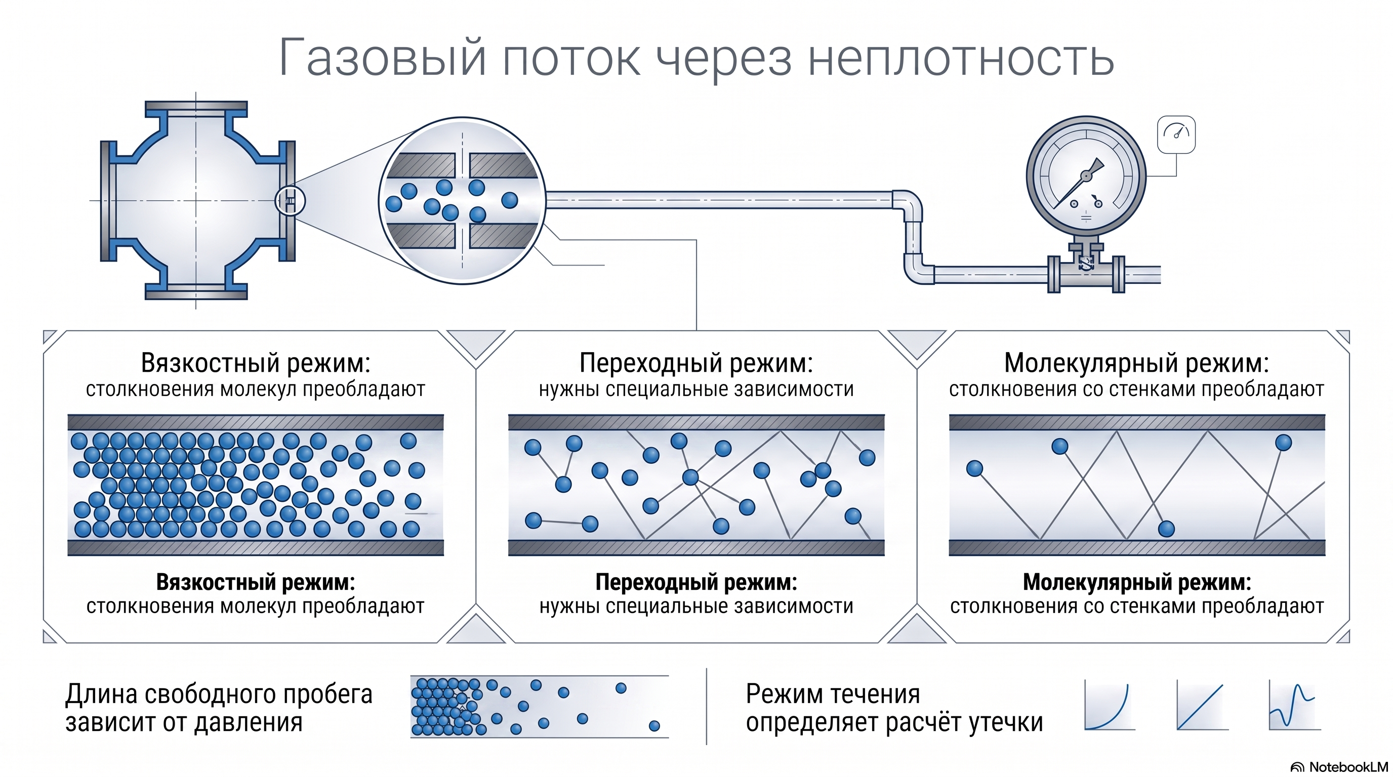 Режимы газового потока при контроле герметичности: почему один коэффициент пересчёта не работает — новости LeakLab Фото: Режимы газового потока при контроле герметичности: почему один коэффициент пересчёта не работает
