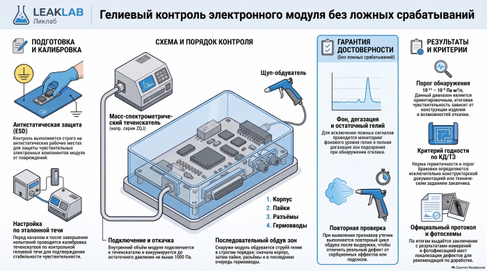 ГОСТ 28210-89: испытание Q электронных модулей на герметичность