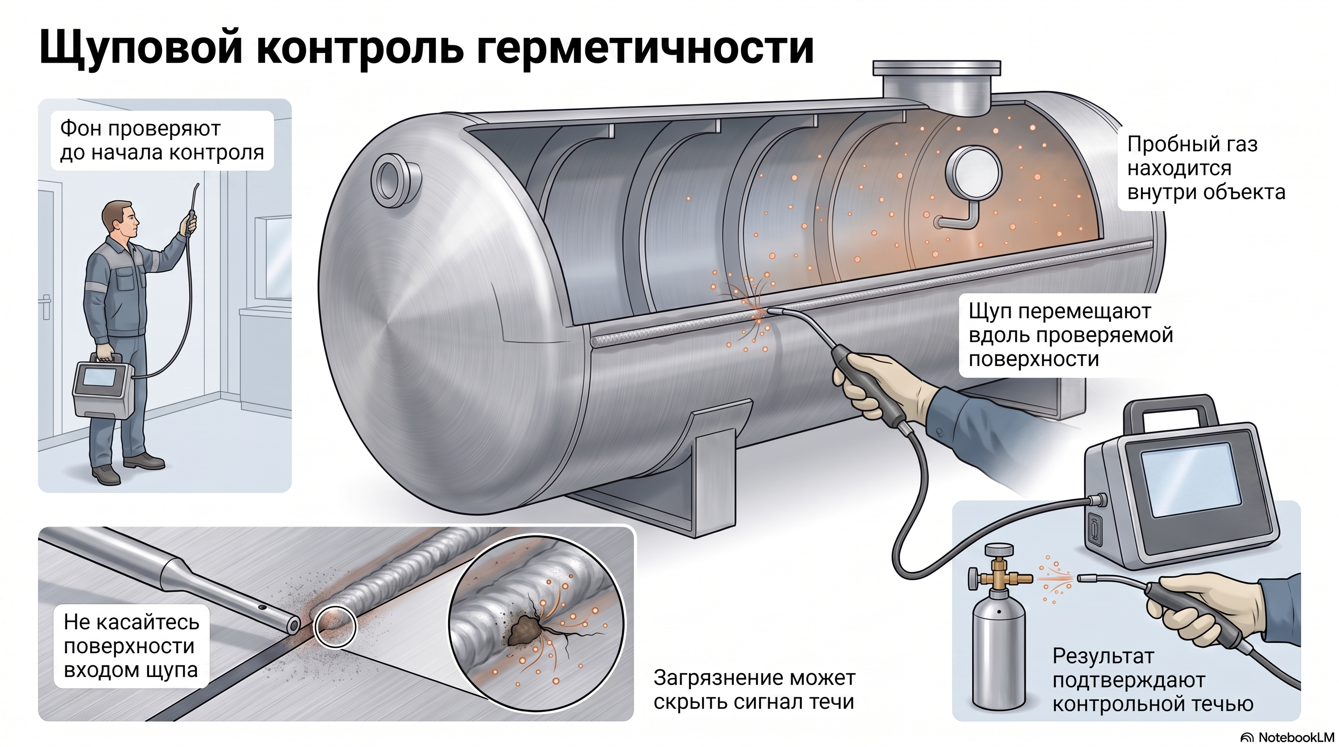 Щуповой контроль герметичности: как локализуют утечку пробного газа — новости LeakLab Фото: Щуповой контроль герметичности: как локализуют утечку пробного газа