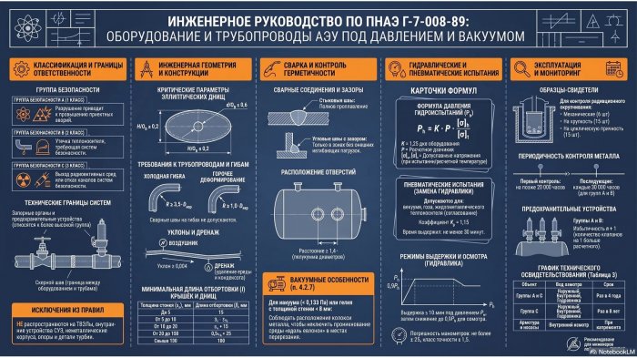 ПНАЭ Г-7-008-89: устройство и безопасная эксплуатация оборудования и трубопроводов АЭУ