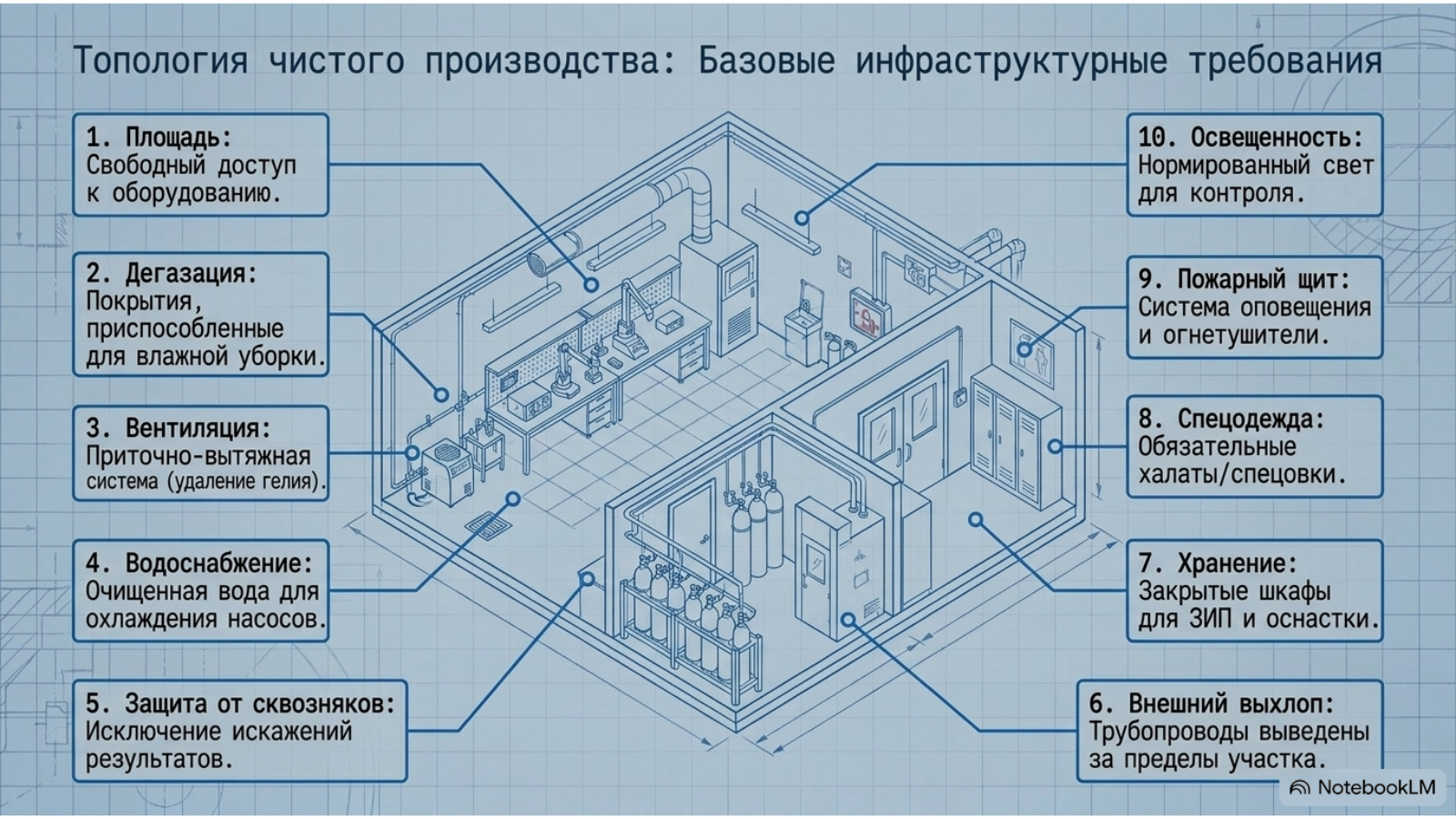 Организация лаборатории контроля герметичности и подготовка изделий — технический слайд 3 из 10