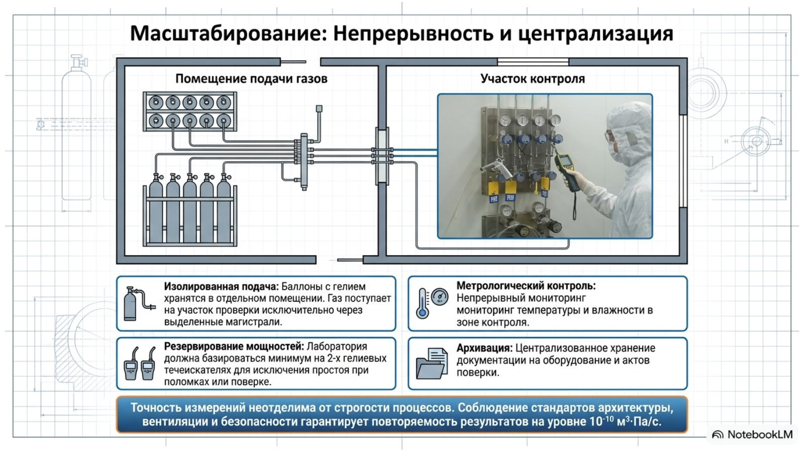 Организация лаборатории контроля герметичности и подготовка изделий — технический слайд 10 из 10
