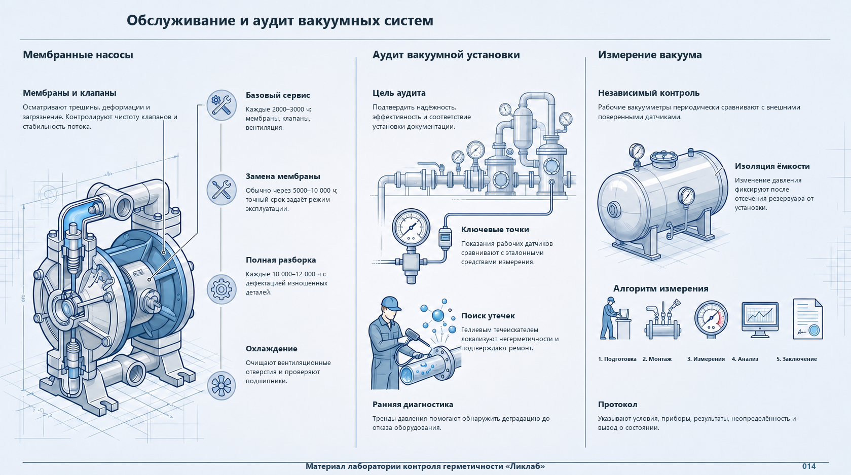 Обслуживание и аудит вакуумных установок Обслуживание и аудит вакуумных установок