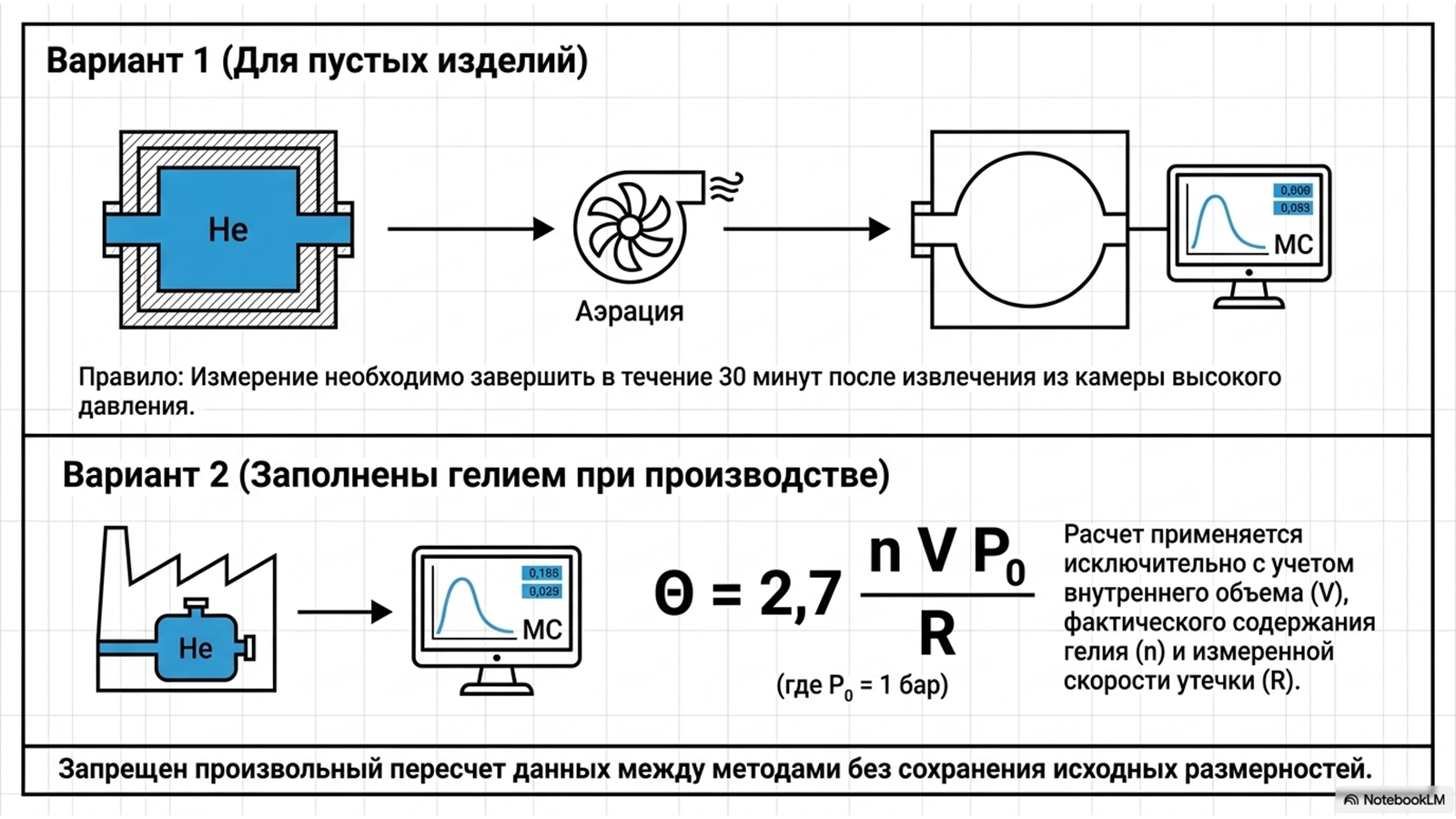 ГОСТ 28210-89: выбор метода испытания на герметичность — технический слайд 8 из 14