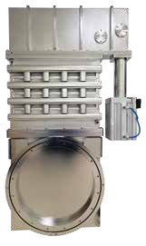 Крупногабаритные пневматические затворы KYKY CCQ DN500–1250