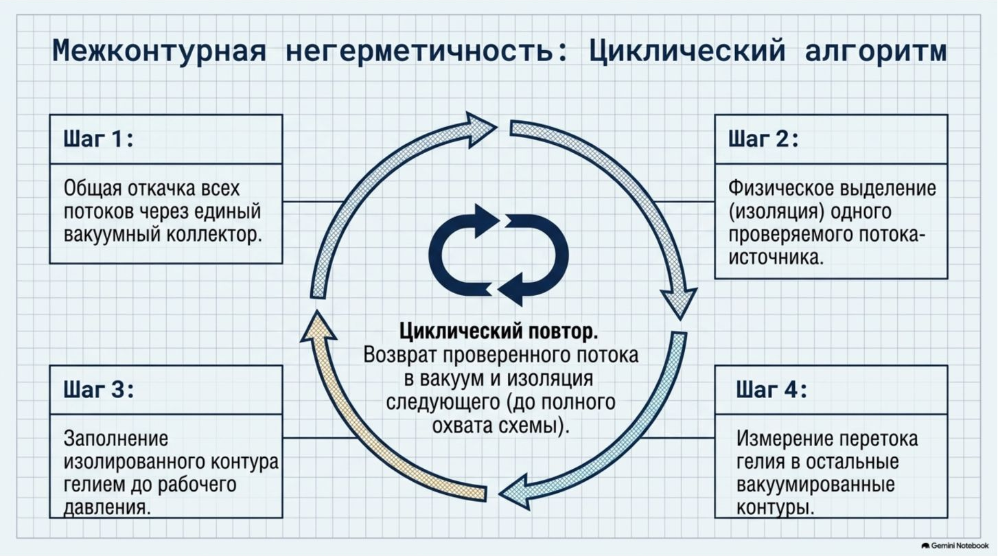 Циклическая проверка межконтурной герметичности теплообменника