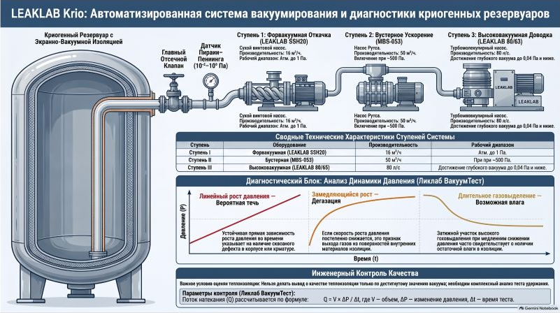 Инженерная инфографика системы LEAKLAB Krio