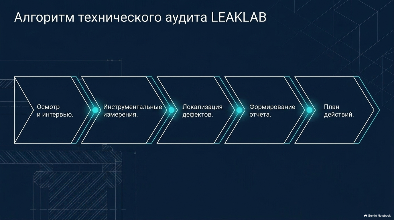 Последовательность технического аудита вакуумной установки