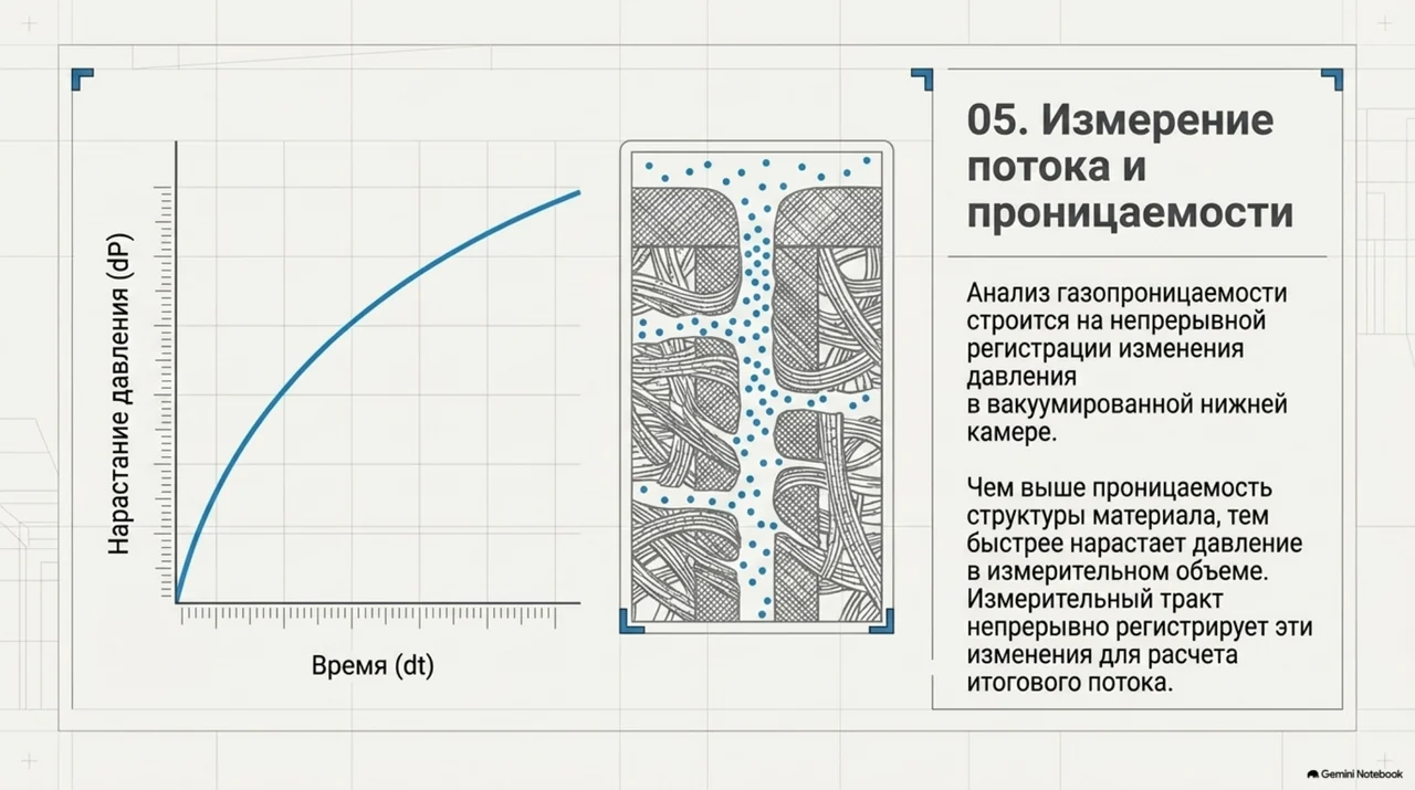 Измерение потока и оценка проницаемости