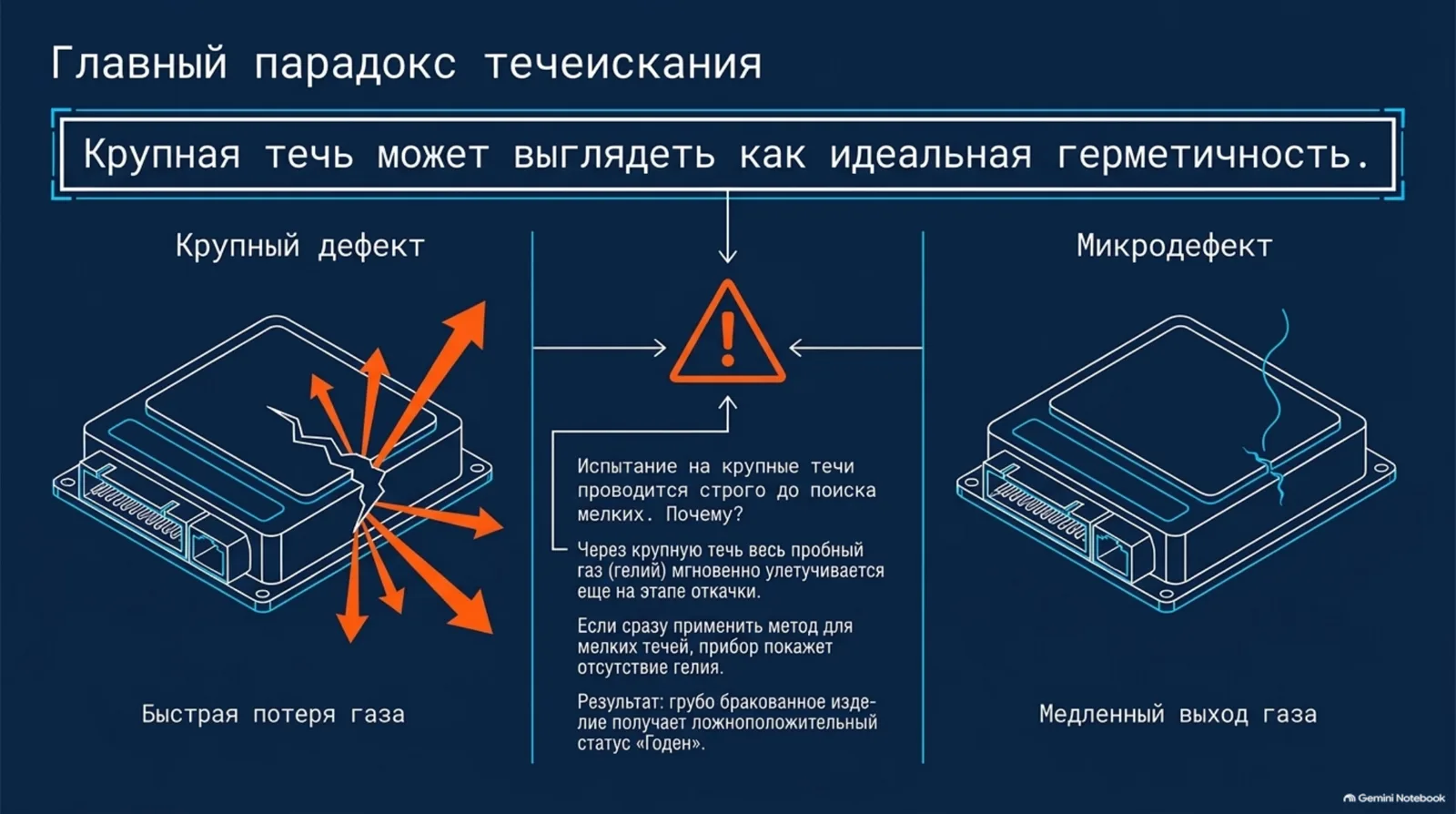 Главный парадокс течеискания
