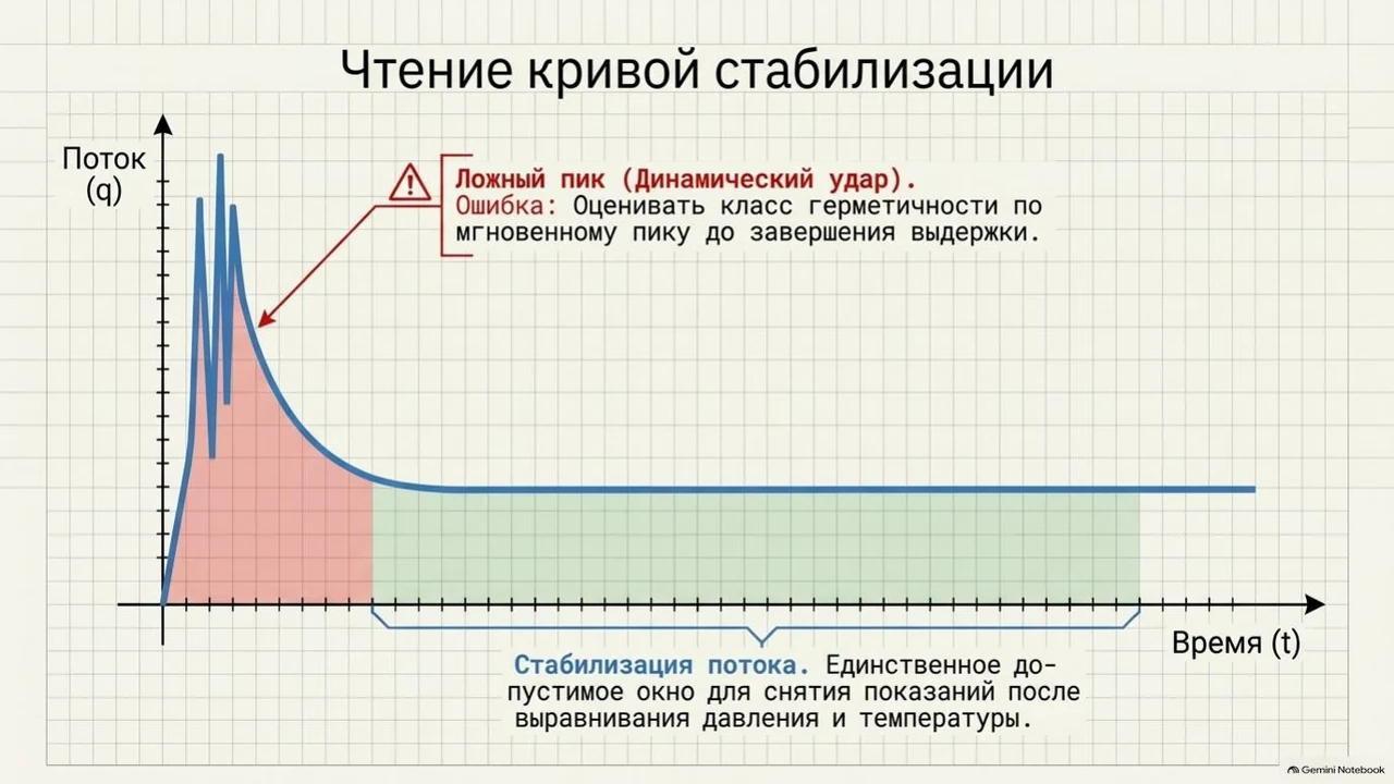 Чтение кривой стабилизации
