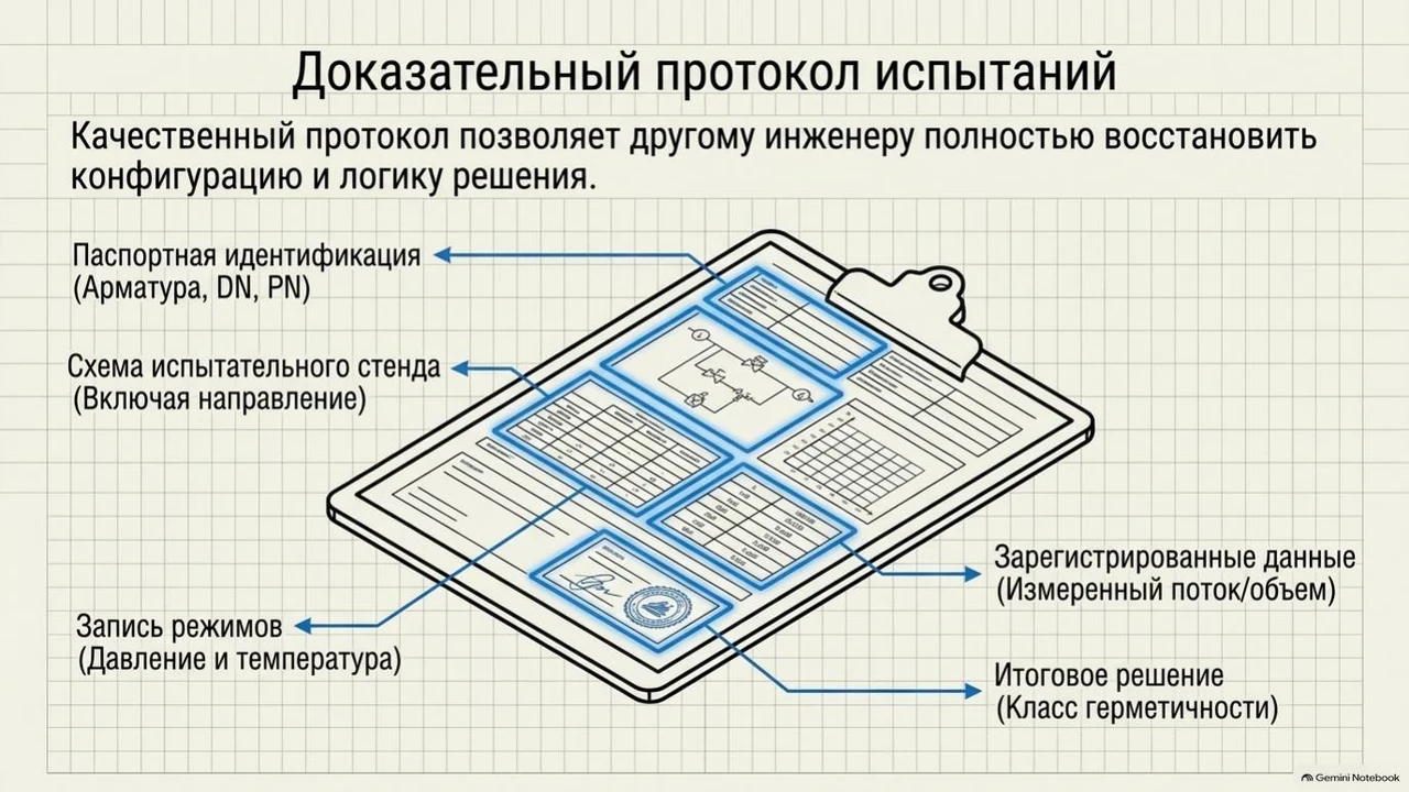 Доказательный протокол испытаний