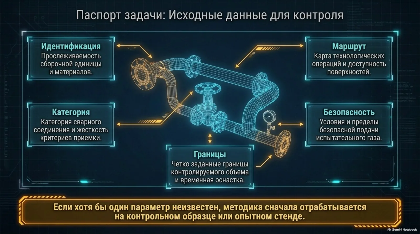 Паспорт задачи: исходные данные для контроля