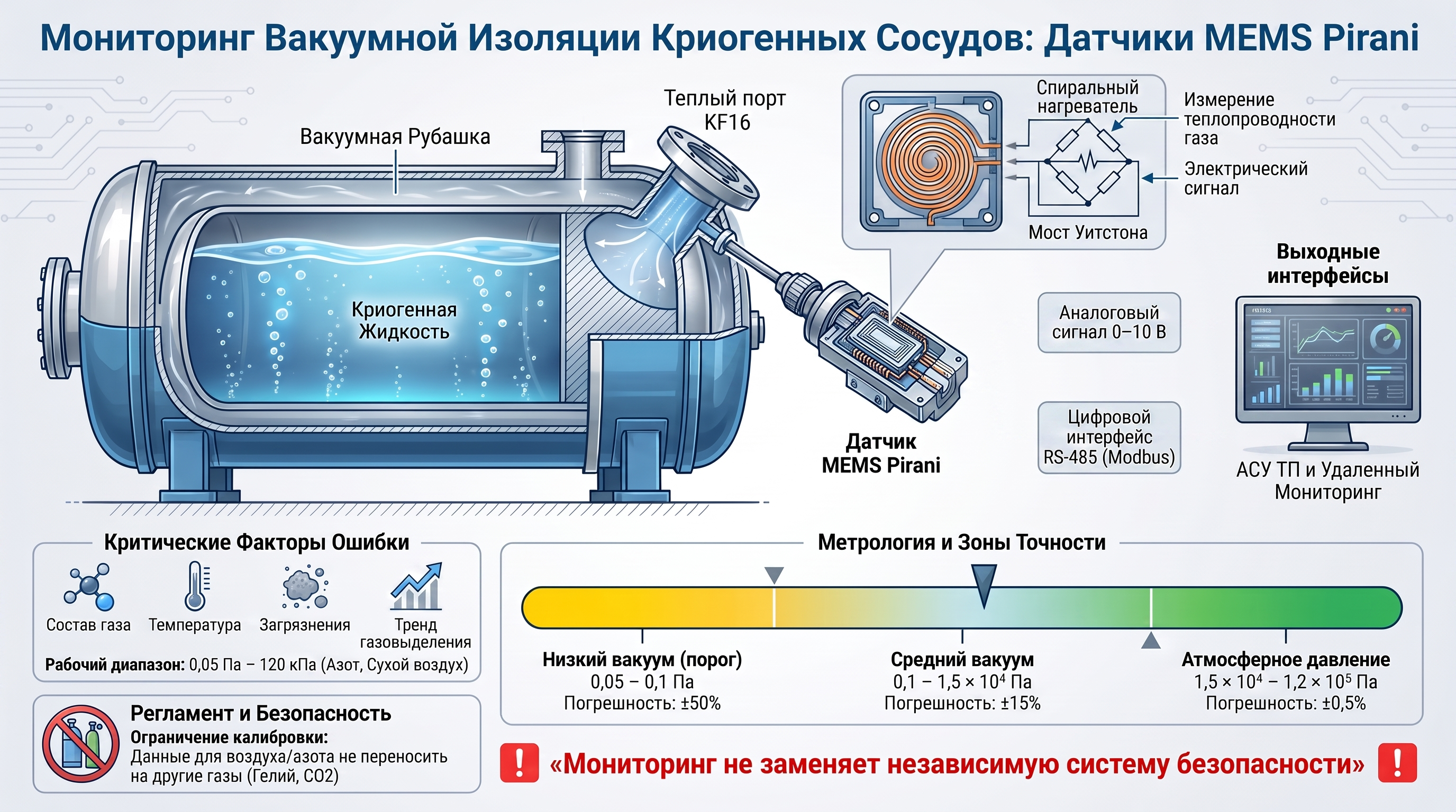 Инфографика: LeakLab AGP: мониторинг вакуумной изоляции криогенных сосудов