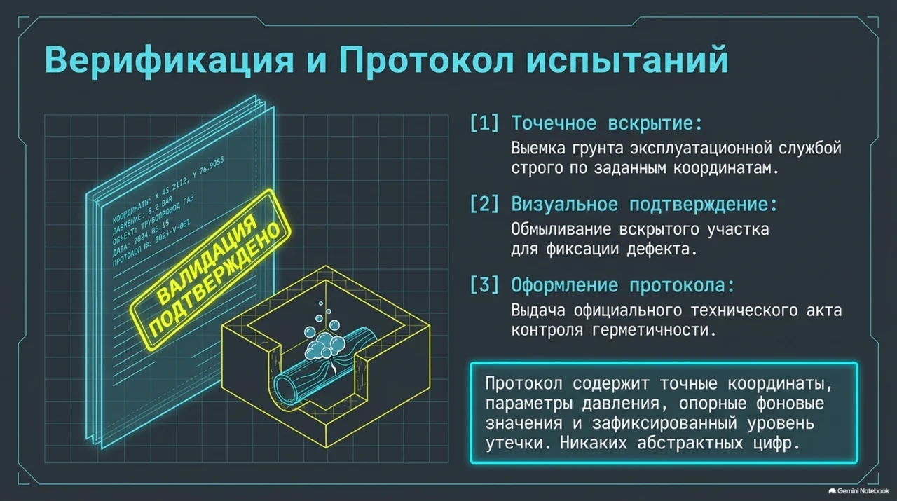 Подтверждение координат и протокол испытаний