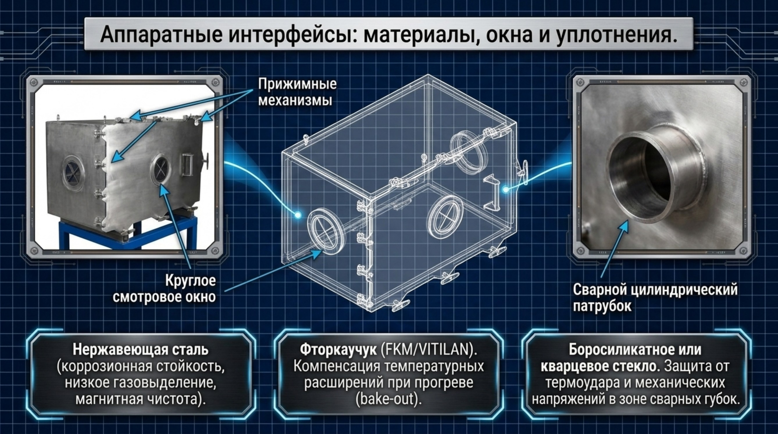 Слайд о газовой нагрузке и проводимости вакуумной системы
