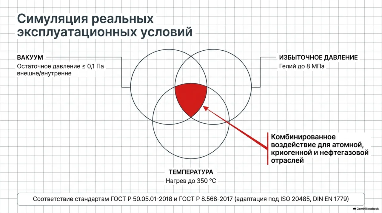 Совмещение вакуума, давления и температуры