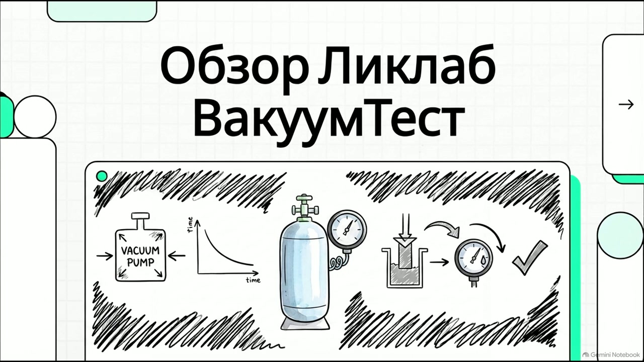 ВакуумТест: как выполнять вакуумметрический контроль герметичности