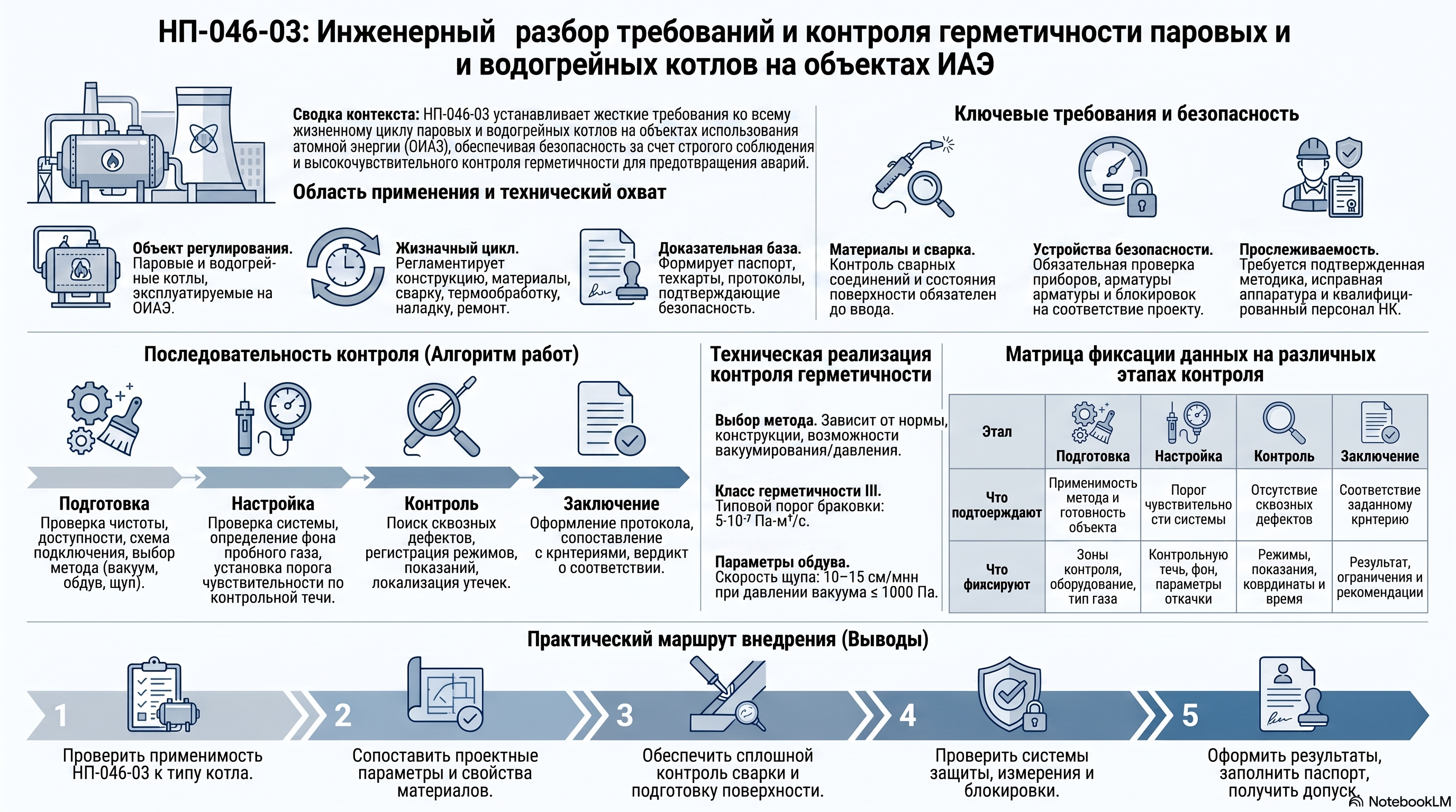 НП-046-03: устройство, контроль и безопасная эксплуатация паровых и водогрейных котлов на ОИАЭ