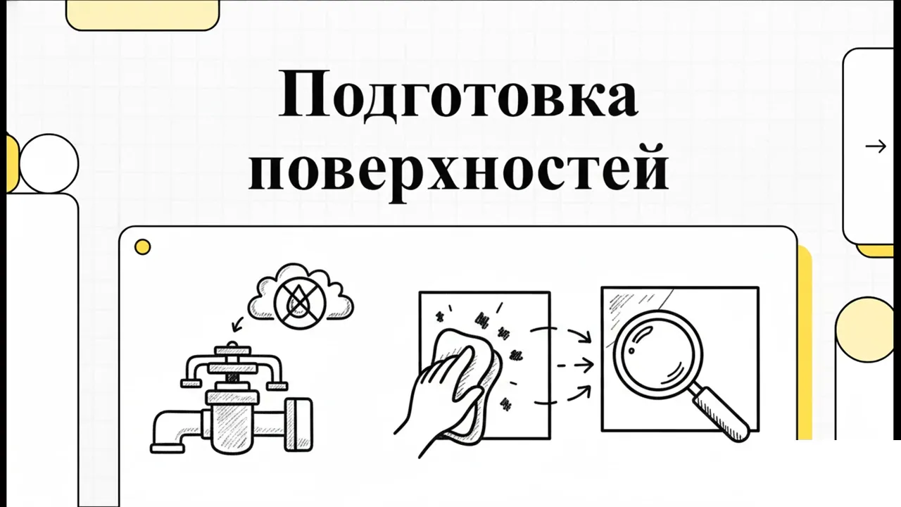 Механическая очистка и кантование перед контролем герметичности