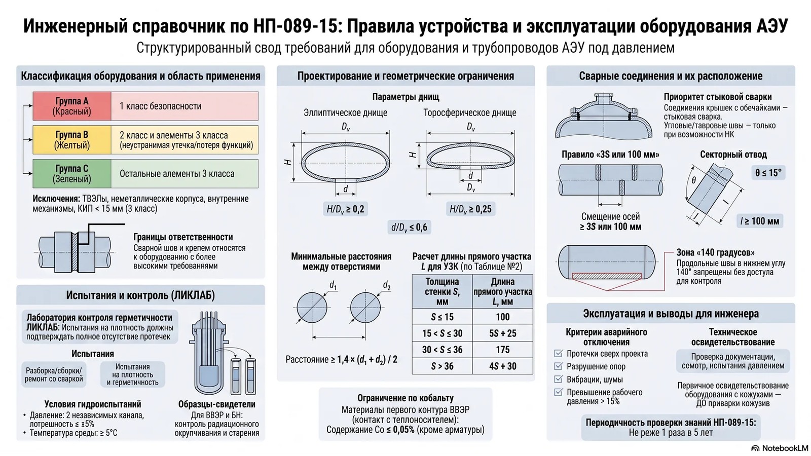 НП-089-15: устройство и безопасная эксплуатация оборудования и трубопроводов АЭУ