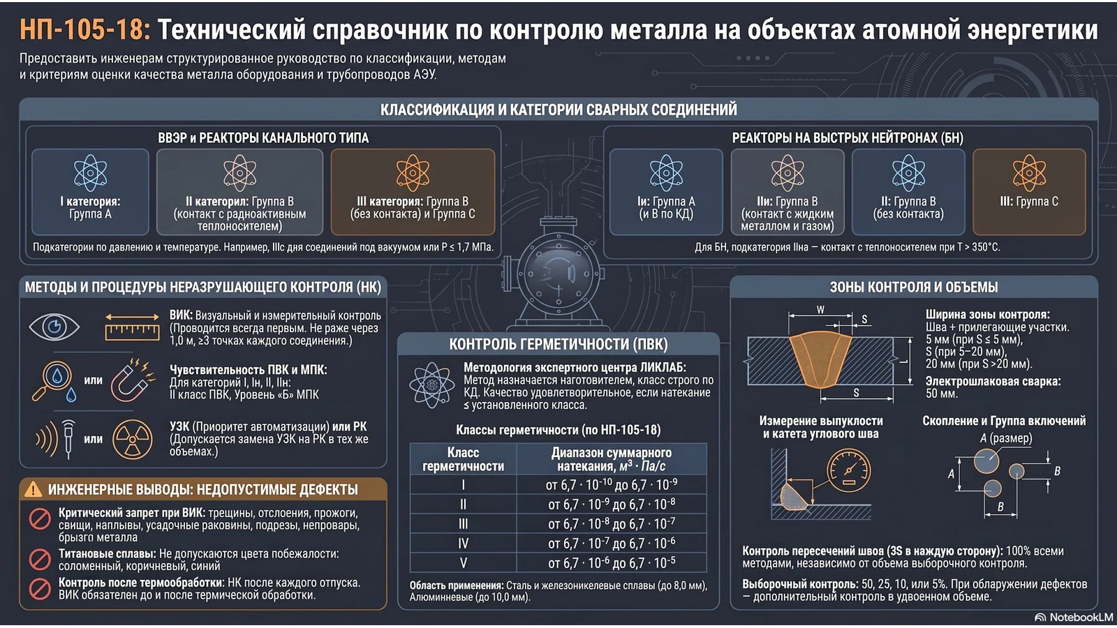 НП-105-18: контроль металла при изготовлении и монтаже оборудования и трубопроводов
