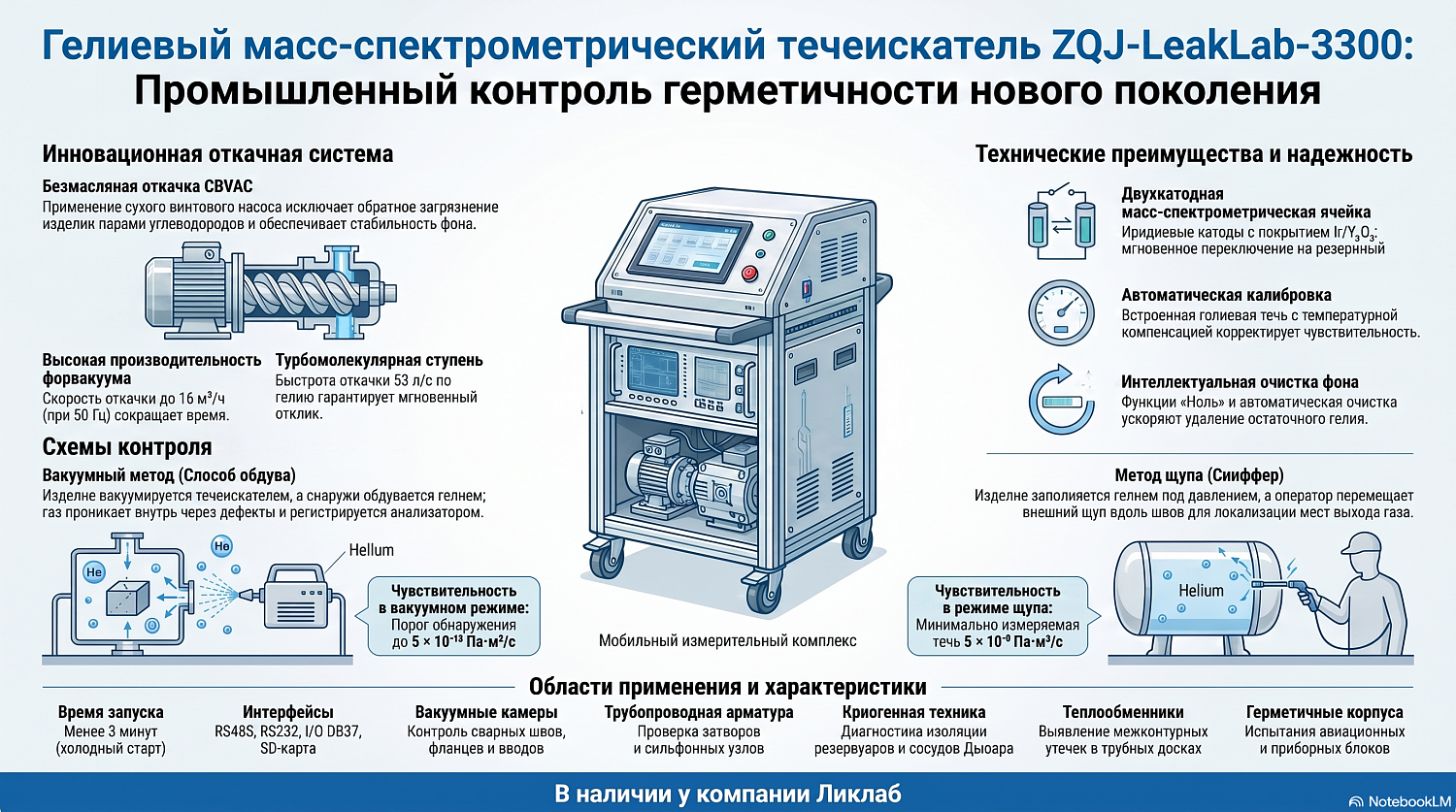 Подробная техническая инфографика ZQJ-LeakLab-3300